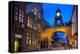 East Gate Clock at Christmas, Chester, Cheshire, England, United Kingdom, Europe-Frank Fell-Premier Image Canvas