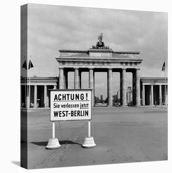 East-West Berlin Border 1961-Terry Fincher-Premier Image Canvas