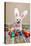 Easter Bunny Dog With Chocolate Easter Eggs-lovleah-Premier Image Canvas