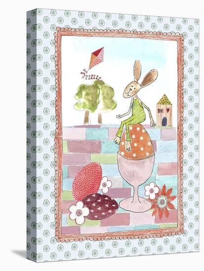 Easter Bunny on Egg-Effie Zafiropoulou-Premier Image Canvas