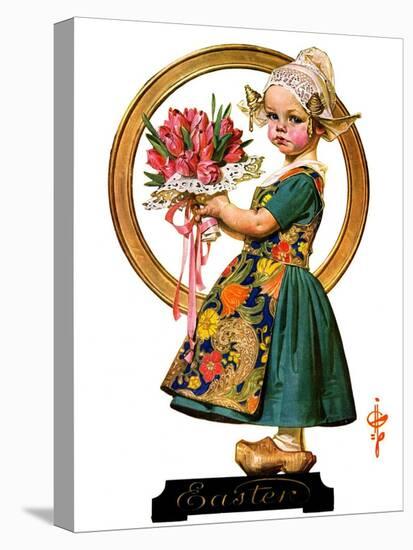 "Easter Dutch Girl,"April 3, 1926-Joseph Christian Leyendecker-Premier Image Canvas