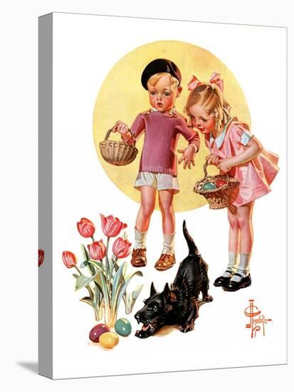 "Easter Egg Hunt,"April 15, 1933-Joseph Christian Leyendecker-Premier Image Canvas