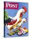 "Easter Eggs and Chickens," Saturday Evening Post Cover, April 24, 1943-Ken Stuart-Premier Image Canvas