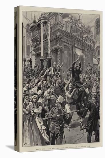 Easter Eve at the Holy Sepulchre, the Arrival of the Sacred Fire-Frederic De Haenen-Premier Image Canvas