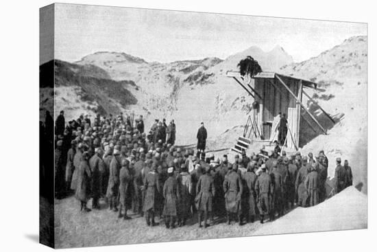 Easter Mass in the Dunes on the Beaches of Belgium by the North Sea, World War I, 1915-null-Premier Image Canvas