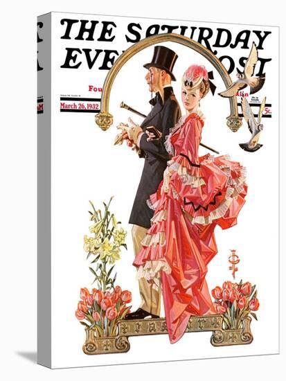 "Easter Promenade," Saturday Evening Post Cover, March 26, 1932-Joseph Christian Leyendecker-Premier Image Canvas