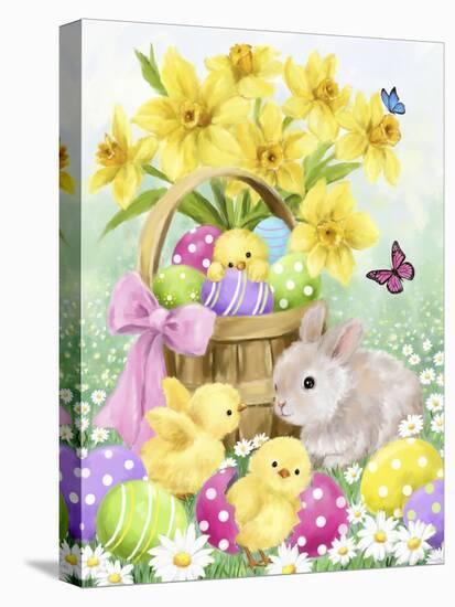 Easter Rabbit and Chicks 2-MAKIKO-Premier Image Canvas