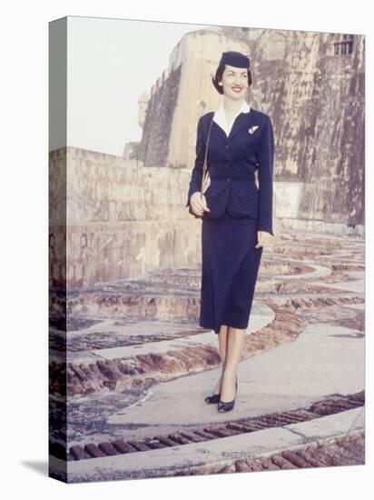 Eastern Airlines Stewardesses in Puerto Rico-Joe Scherschel-Premier Image Canvas