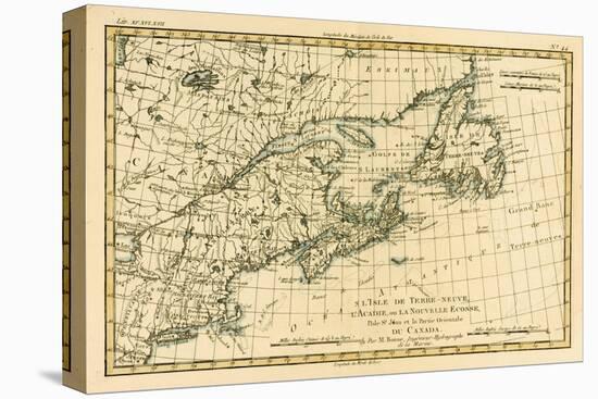 Eastern Canada, Newfoundland, Nova Scotia and St John Island, from 'Atlas De Toutes Les Parties…-Charles Marie Rigobert Bonne-Premier Image Canvas