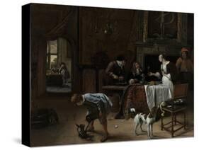 Easy Come, Easy Go, 1661-Jan Havicksz Steen-Premier Image Canvas