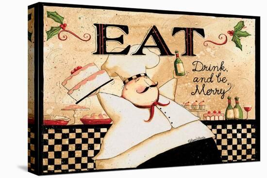 Eat Drink Be Merry-Dan Dipaolo-Stretched Canvas