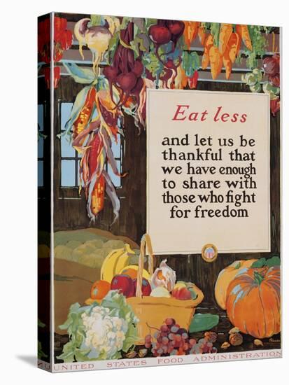 Eat Less and Let Us Be Thankful-null-Premier Image Canvas