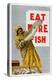 Eat More Fish, from the Series 'Caught by British Fishermen'-Charles Pears-Premier Image Canvas