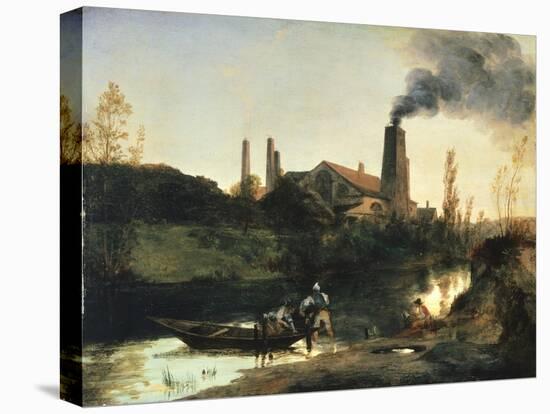 Eberswald Mill, Circa 1830-Karl Blechen-Premier Image Canvas