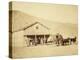 Echo City, Utah Territory Stagecoach And Stop, ca. 1869-Andrew Russell-Stretched Canvas