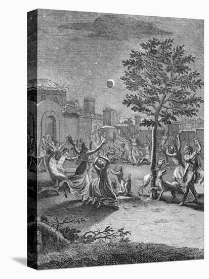 Eclipse of the Moon, from 'Voyage Historique De L'Amerique Meridionale', Pub. 1752-Jorge Juan y Santacilia-Premier Image Canvas