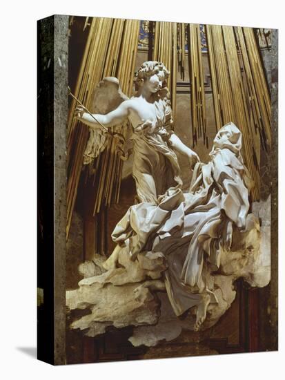 Ecstasy of Saint Teresa-Giovanni Lorenzo Bernini-Stretched Canvas