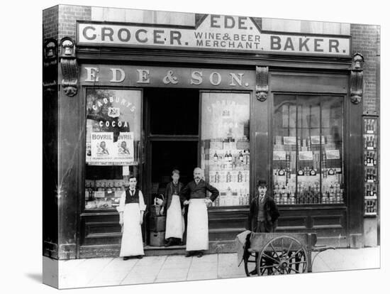 Ede and Son Grocer, Wine and Beer Merchant, Baker, C.1890-null-Premier Image Canvas