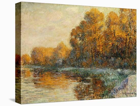 Edge of the River in Autumn. Bords de Riviere en Automne. 1912-Gustave Loiseau-Premier Image Canvas