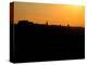 Edinburgh castle and city skyline at sunset, Scotland-AdventureArt-Premier Image Canvas