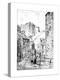 Edinburgh Castle as Seen from the Vennel, 1911-1912-null-Premier Image Canvas