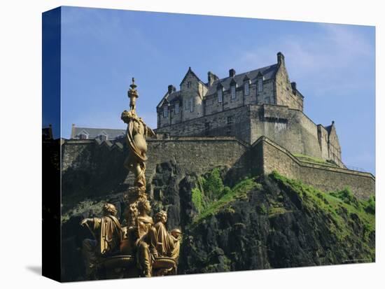 Edinburgh Castle, Edinburgh, Lothian, Scotland, UK, Europe-Roy Rainford-Premier Image Canvas