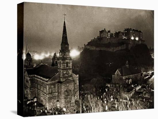 Edinburgh Castle Palace, Prison and Fortress, 1940s-null-Premier Image Canvas