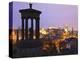 Edinburgh Cityscape at Dusk Looking Towards Edinburgh Castle, Edinburgh, Lothian, Scotland, Uk-Amanda Hall-Premier Image Canvas