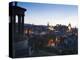 Edinburgh Cityscape at Dusk Towards Edinburgh Castle, Edinburgh, Lothian, Scotland, Uk-Amanda Hall-Premier Image Canvas