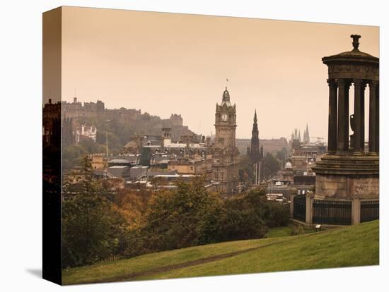 Edinburgh Cityscape From Calton Hill, Edinburgh, Lothian, Scotland, Uk-Amanda Hall-Premier Image Canvas