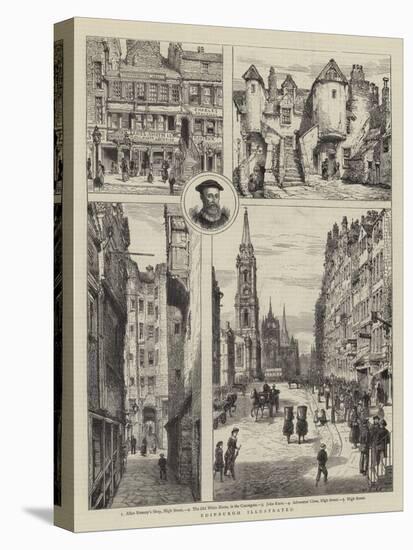 Edinburgh Illustrated-Henry William Brewer-Premier Image Canvas