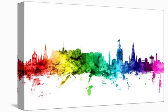 Edinburgh Scotland Skyline-Michael Tompsett-Stretched Canvas