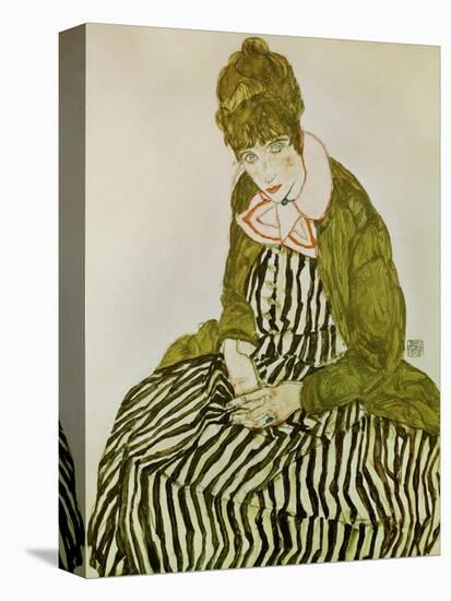 Edith Schiele, the Artist's Wife, Seated, 1915-Egon Schiele-Premier Image Canvas