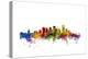 Edmonton Canada Skyline-Michael Tompsett-Stretched Canvas