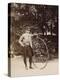 Edouard Eiffel, tenant un bicycle-Alexandre-Gustave Eiffel-Premier Image Canvas