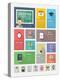 Education Flat Web Elements with Icons-bloomua-Stretched Canvas