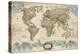Educational World Map-Elizabeth Medley-Stretched Canvas