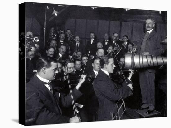 Edward Elgar Recording Session, 1914-Science Source-Premier Image Canvas