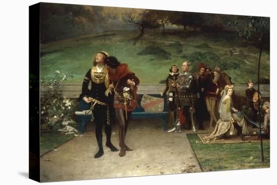Edward II and his Favourite, Piers Gaveston, 1872-Marcus Stone-Premier Image Canvas