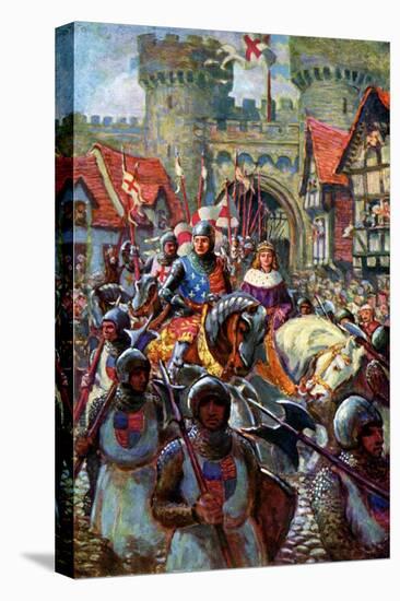 Edward V Rides into London with Duke Richard, 1483-CI De Lacy-Premier Image Canvas