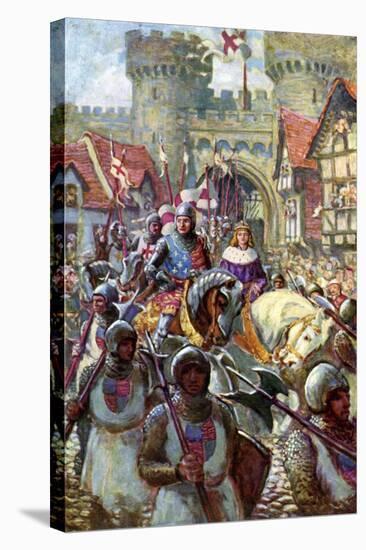 Edward V Rides into London with Duke Richard, 1483-Charles John De Lacy-Premier Image Canvas