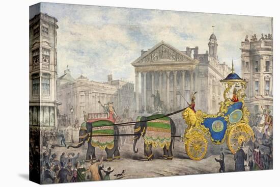 Edwin Hughes Passing the Royal Exchange, City of London, 1847-null-Premier Image Canvas