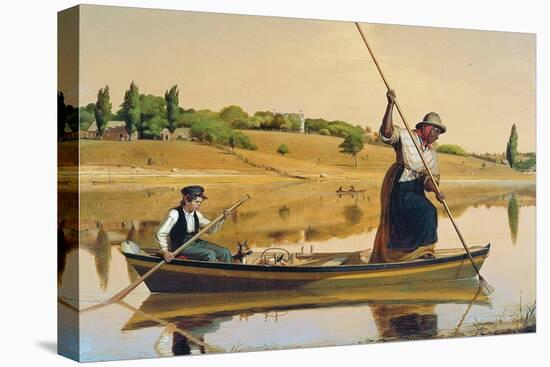 Eel Spearing at Setauket-William Sidney Mount-Stretched Canvas