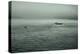 Eerie Look at Boats on the Hudson River in NYC-null-Stretched Canvas