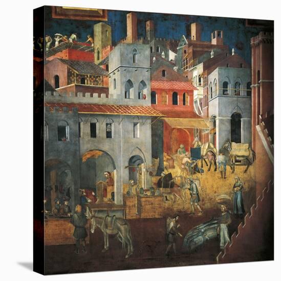 Effects of Good Government in City-Ambrogio Lorenzetti-Premier Image Canvas