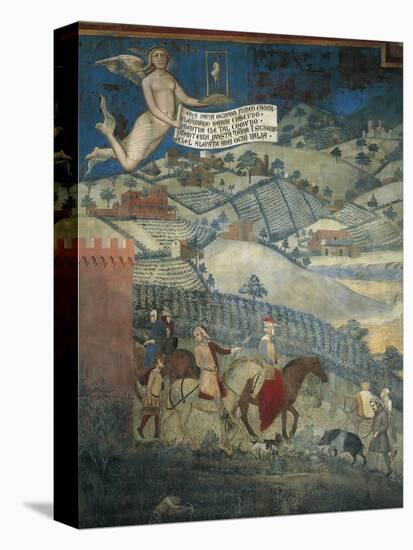 Effects of Good Government in Country-Ambrogio Lorenzetti-Premier Image Canvas