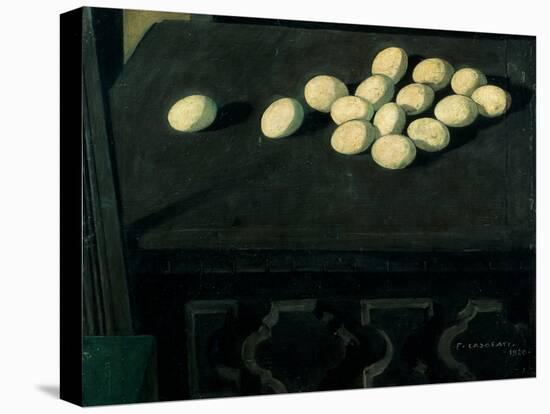 Eggs on a Chest of Drawers-Casorati Felice-Premier Image Canvas
