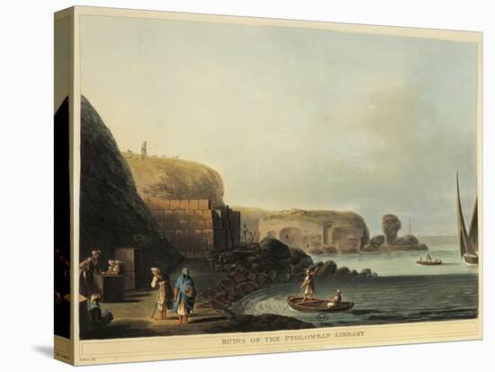 Egypt, Alexandria, Ruins of Ptolemy Library by Luigi Mayer, 1804-null-Premier Image Canvas