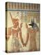 Egypt, Ancient Thebes, Valley of the Queens, Mural of Ramses III and God Anubis-null-Premier Image Canvas