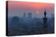 Egypt, Cairo, Al Azhar Park, Sultan Hasan Mosque, Back Light-Catharina Lux-Premier Image Canvas